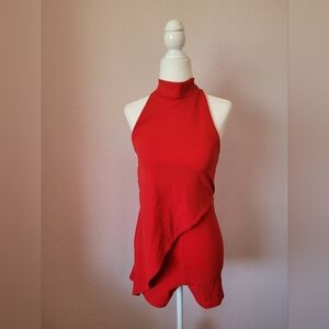 pretty little thing red romper